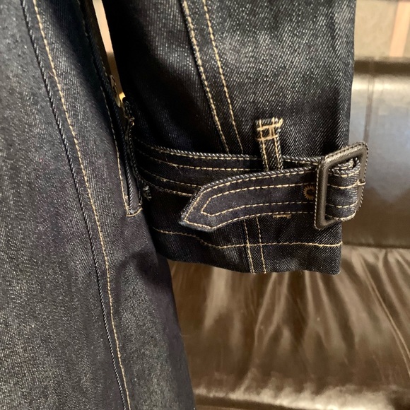 Beautiful denim trench coat. Size M. Excellent condition. - Picture 8 of 9